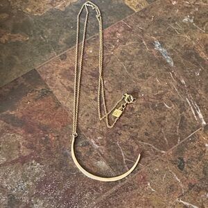 Chic Gold Crescent Necklace